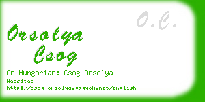 orsolya csog business card
